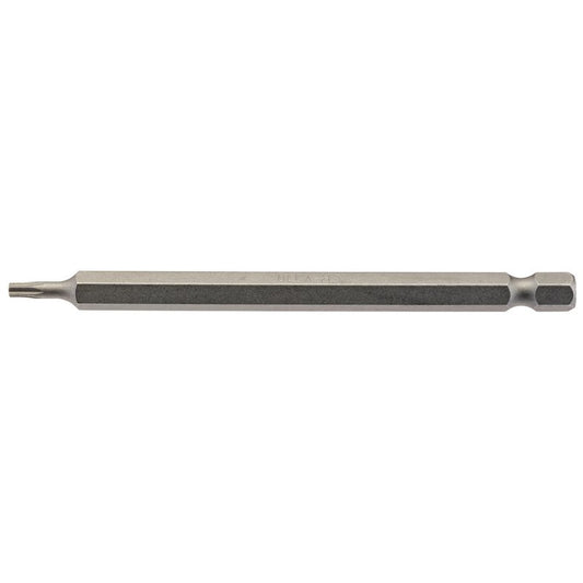 Draper T10 Torx Star Screwdriver Bit 1/4" Hex 100mm Long (Pack of 1) 66911