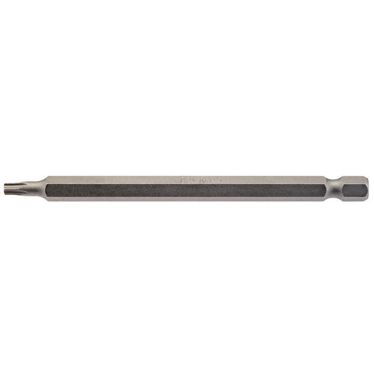 Draper T20 Torx Star Insert Bit 1/4" Hex 100mm Long Pack of one 66929