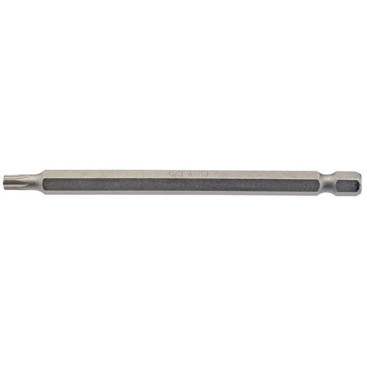 Draper T25 Torx Star Screwdriver Bit 1/4" Hex 100mm Long (Pack of 1) 66938