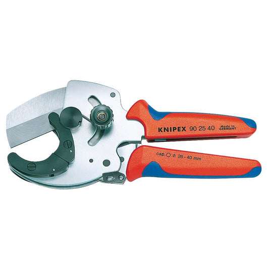 Knipex Ratcheting Plastic Pipe Cutter 26-40mm diameter 90 25 40
