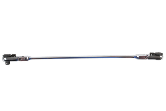 Laser Tools 1/4"D Double Ended Flexi-Head Ratchet & Bit Driver 300mm Long 6744