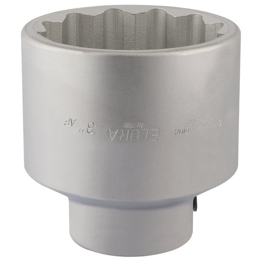 Elora 3" Bi-Hexagon Socket 1"D Chrome Plated Hardened Tempered