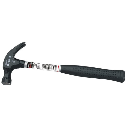 Draper Redline Claw Hammer with Steel Shaft 225g 8oz Carbon Steel Head 67656