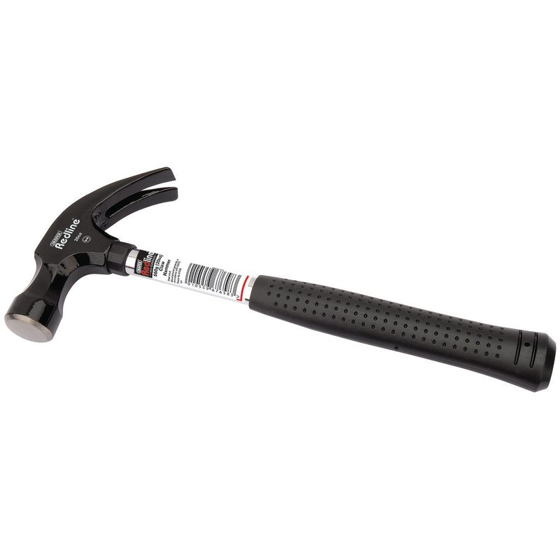 Draper Redline Claw Hammer with Steel Shaft 560g 20oz Carbon Steel Head 67658