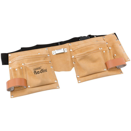 Draper Redline Double Tool Pouch With 50mm Nylon Webbing Belt 67831