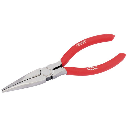 Draper Redline 160mm Long Nose Pliers with PVC Dipped Handles 67869