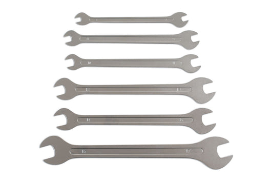 Laser Tools Ultra Thin Open Ended Spanner Set 6pc 6788