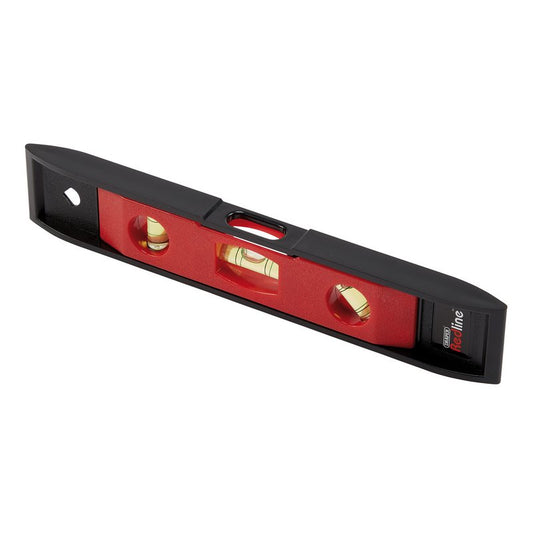 Draper 230mm Redline Boat Level with Magnetic Base 45 And Vertical Vials  68014