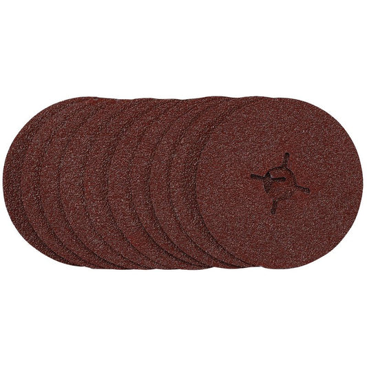 Draper Fibre Sanding Discs 115mm 36 Grit 10 Pack 68377