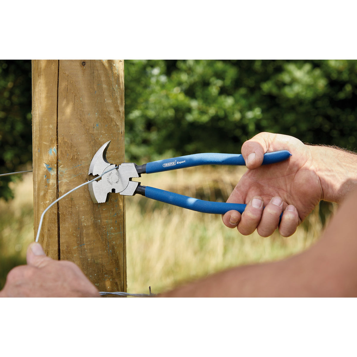 Draper 260mm Long Fencing Pliers With staple removing hook pincer & clamp 68450