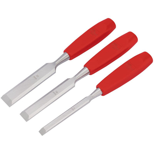 Draper Redline Wood Chisel Set 3 Piece 10, 19, 25mm 68472