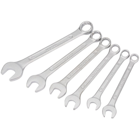 Draper Redline Metric Combination Spanner Set 10 - 17mm 6 Piece 68479
