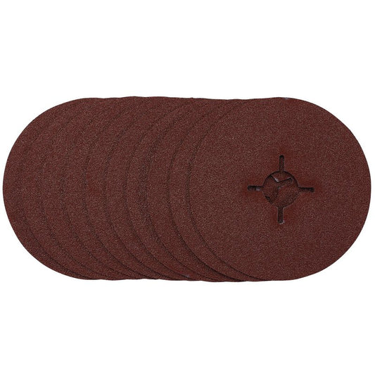 Draper Fibre Sanding Discs 115mm 60 Grit 10 Pack 68493