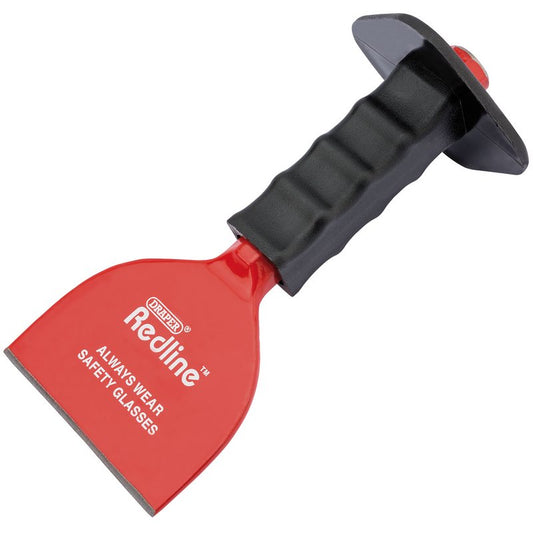 Draper Redline Brick Bolster with Hand Guard 100 x 220mm Octagonal Shank 68603