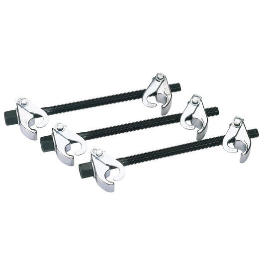 Draper Coil Spring Compressor Set 3 Piece Safety Hooks Max Opening 224mm 68614