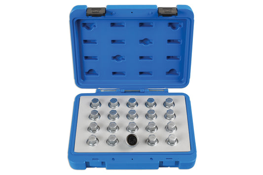Laser Tools Locking Wheel Nut Key Set 20pc - for Vauxhall, Opel 6863