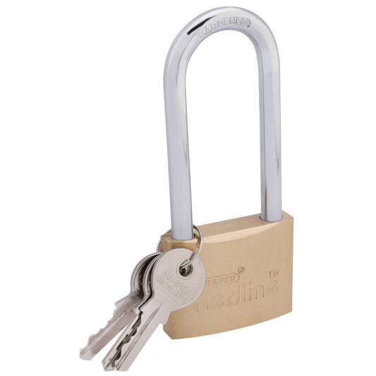 Draper Redline 50mm Padlock Long Shackle 68683
