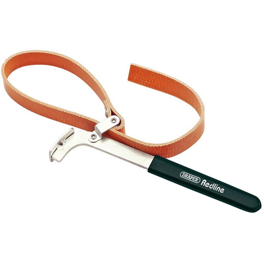 Draper Redline Oil Filter Strap Wrench 100mm Reinforced 68813