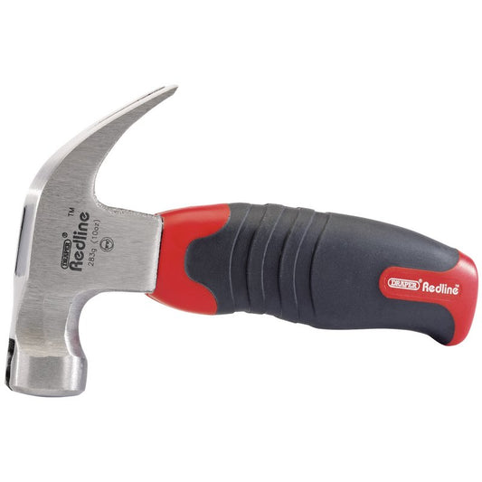 Draper Redline Fibreglass Shaft Stubby Claw Hammer 283g 10oz Magnetic 68833