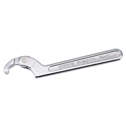 Draper Adjustable Hook Wrench 19 - 51mm Hardened Tempered Chrome Plated 68856