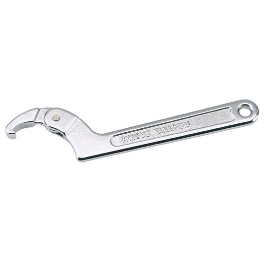 Draper Adjustable Hook Wrench 32 - 76mm Hardened Tempered Chrome Plated 68857