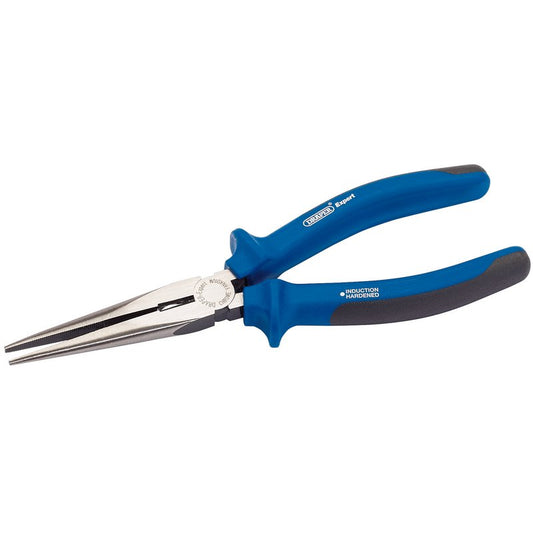 Draper Heavy Duty Soft Grip Long Nose Pliers 200mm Hardened Cutting Edges 68888