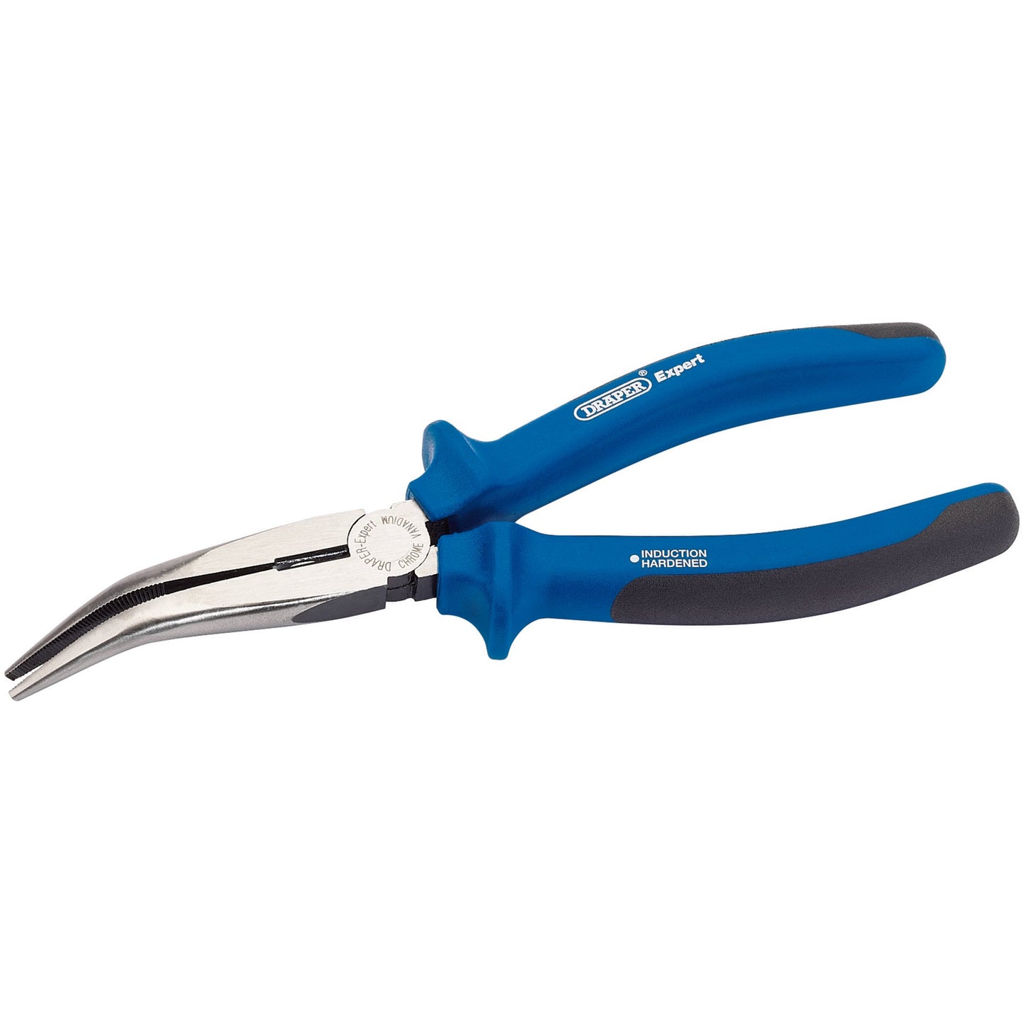 Draper Heavy Duty Soft Grip Bent Nose Plier With Cutter 200mm Slip Guards 68889