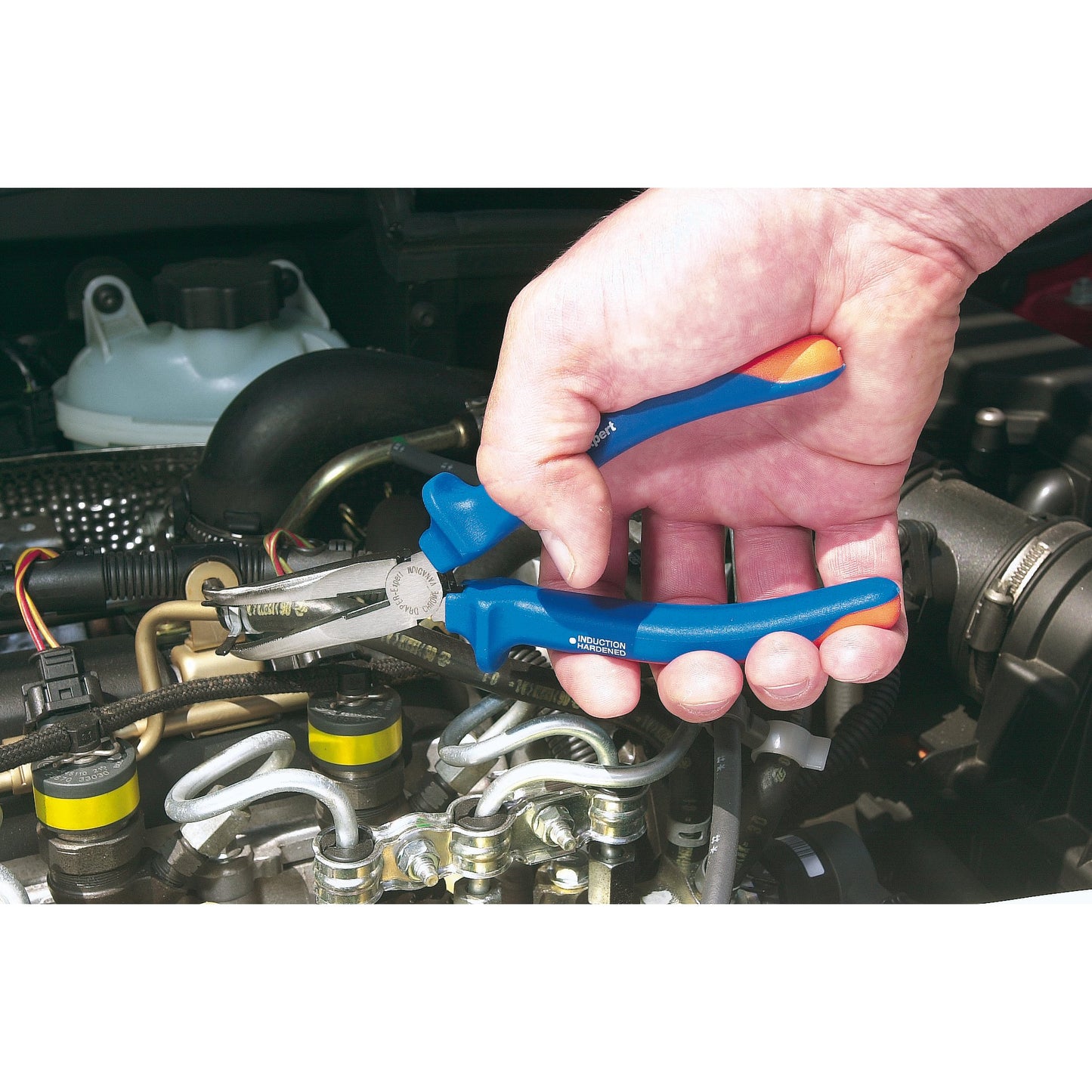 Draper Heavy Duty Soft Grip Bent Nose Plier With Cutter 200mm Slip Guards 68889