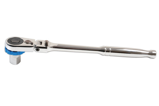 Laser Tools 3/8"D 2pc Low Profile Flexi Head Ratchet 80 Teeth Inc Adaptor 6892