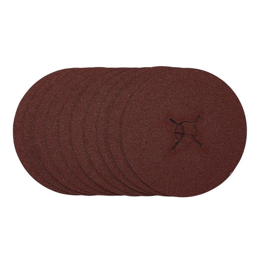 Draper Fibre Sanding Discs 125mm 60 Grit 10 Pack 68976