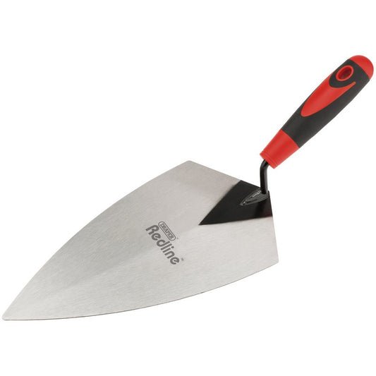Draper Redline Soft Grip Philadelphia Trowel 280mm Carbon steel blade 69118