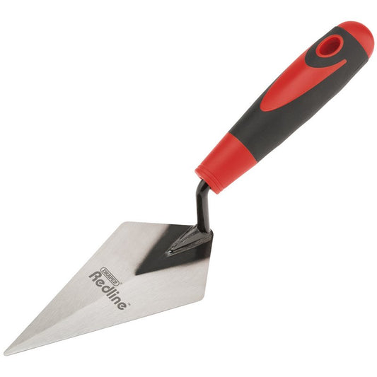 Draper Redline Soft Grip Pointing Trowel 150mm Carbon steel blade 69121