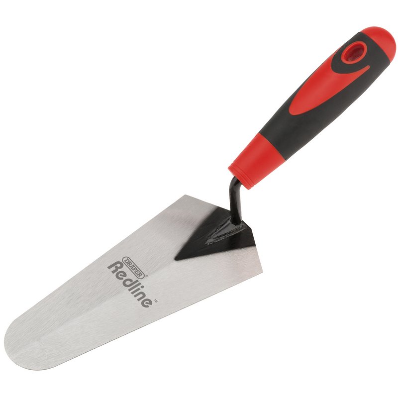 Draper Redline Soft Grip Gauging Trowel 175mm Carbon steel blade 69126