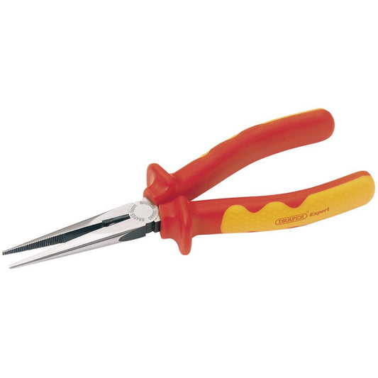 Draper 200mm VDE Approved Fully Insulated Long Nose Pliers Tested 10,000V 69176