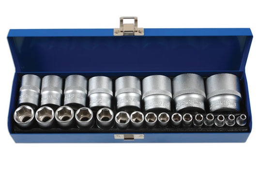 Laser Tools 6919 Socket Set 1/4"D & 1/2"D 24pc