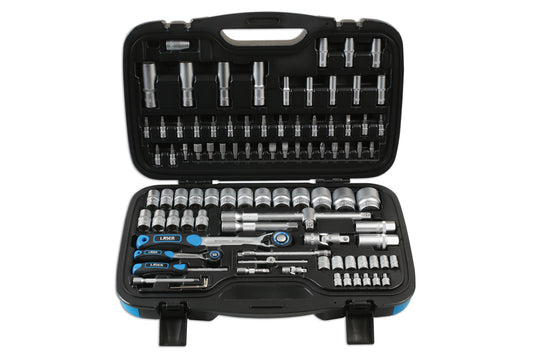 Laser Tools Metric Socket And Bit Set 1/4"D 1/2"D 95pc Inc Torx 6921