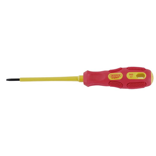 Draper VDE Approved Fully Insulated Plain Slot Screwdriver 2.5 x 75mm 69211