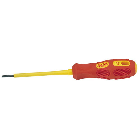 Draper VDE Approved Fully Insulated Plain Slot Screwdrive 2.5 x 75mm 69216