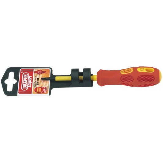 Draper VDE Approved Fully Insulated Cross Slot Screwdriver No.0 x 60mm 69221