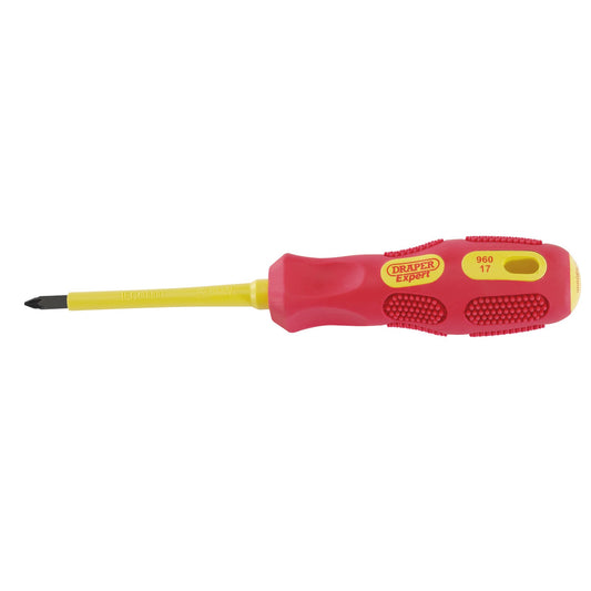 Draper VDE Approved Fully Insulated Pozi Drive Screwdriver No.1 x 80mm 69228
