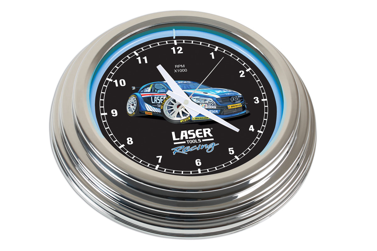Laser Tools Racing Neon Clock by Laser Tools 6924