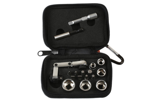 Laser Tools Mini Flexi Ratchet Socket and Bit Set 17pc 6945