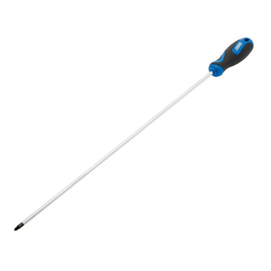 Draper Extra Long Reach Soft Grip PZ Type Screwdriver No.2 x 450mm 69472
