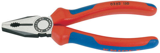 Knipex 03 02 180 SBE Combination Pliers - Heavy Duty Handle, 180mm