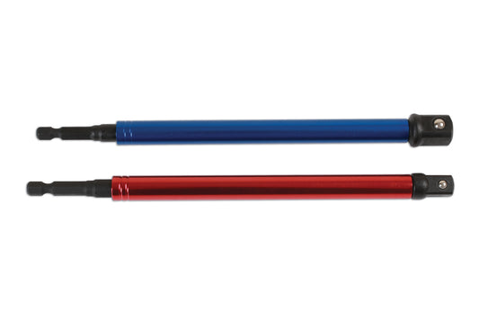 Laser Tools Socket Adaptor Set, Rotating Sleeve 3/8"D, 1/2"D 2pc 6984