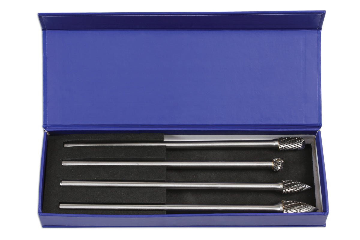 Laser Tools Tungsten Carbide Burr Set 4pc 6988