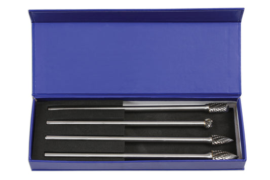 Laser Tools Tungsten Carbide Burr Set 4pc 6988