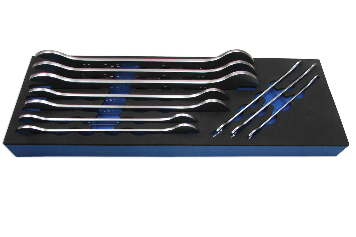Laser Tools Ultra Thin Open Ended Spanner Set 10pc 6996