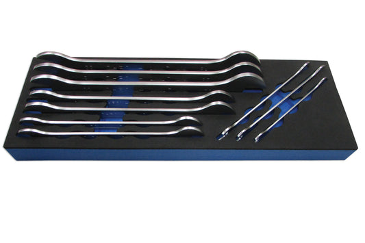 Laser Tools Ultra Thin Open Ended Spanner Set 10pc 6996