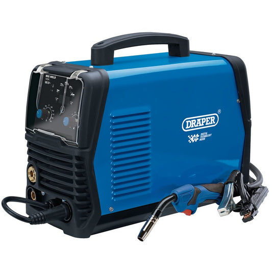 Draper Gas Gasless AC/DC MIG Aluminium Welder Dti 160A 230V Dual Function 70048